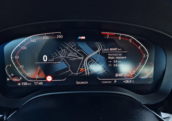 BMW Seria 5 cena 193400 przebieg: 80000, rok produkcji 2020 z Szczecin małe 781